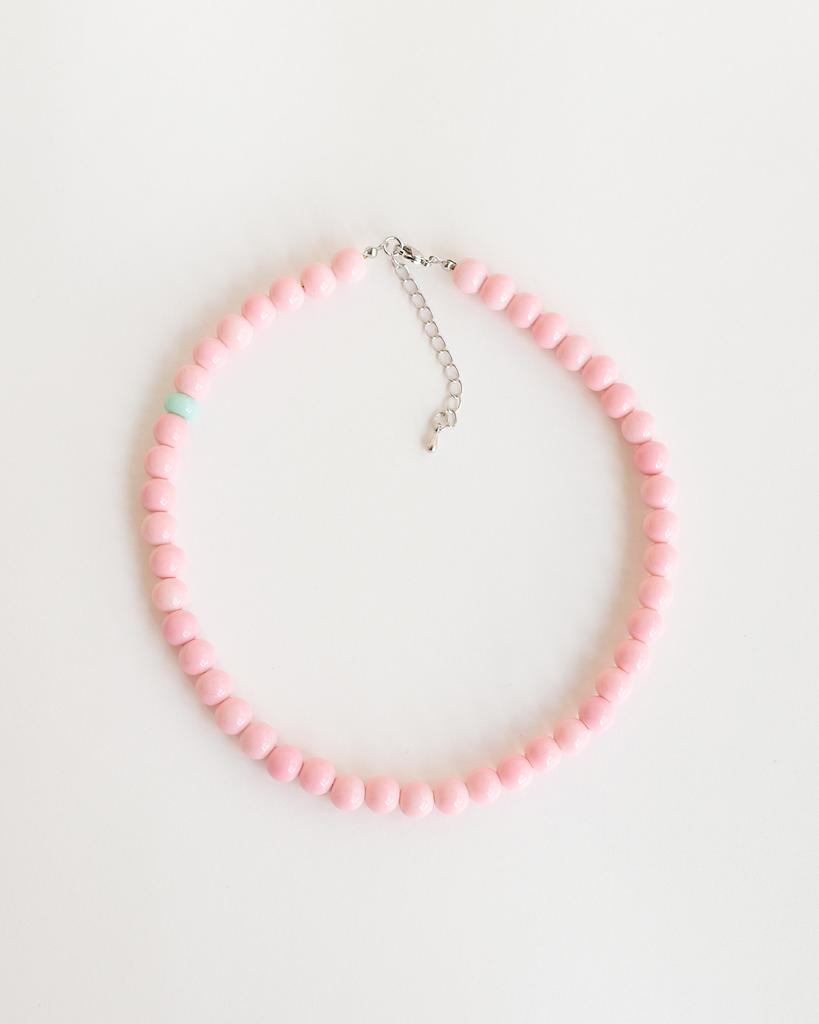 Чокер розовый