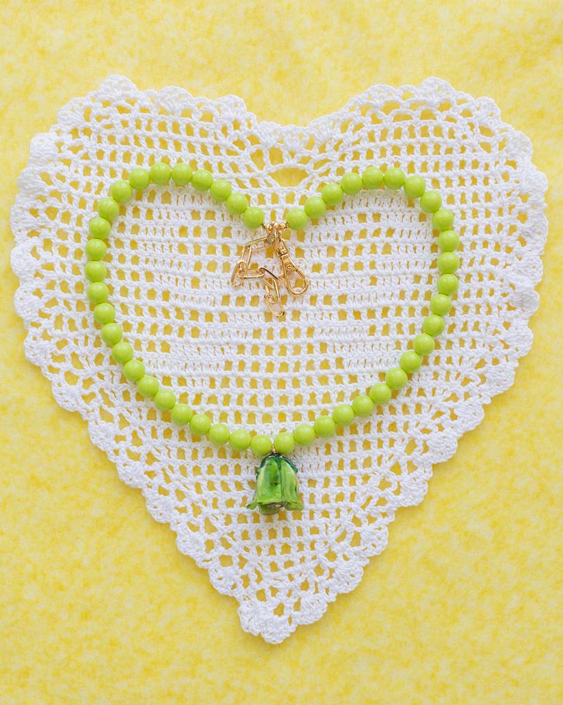 Чокер зеленый [колокольчик]