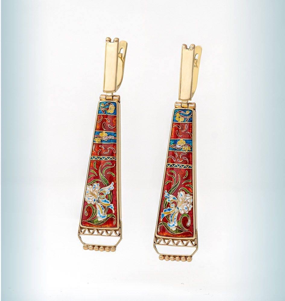 СЕРЬГИ "КРАСНАЯ ЛАВА"