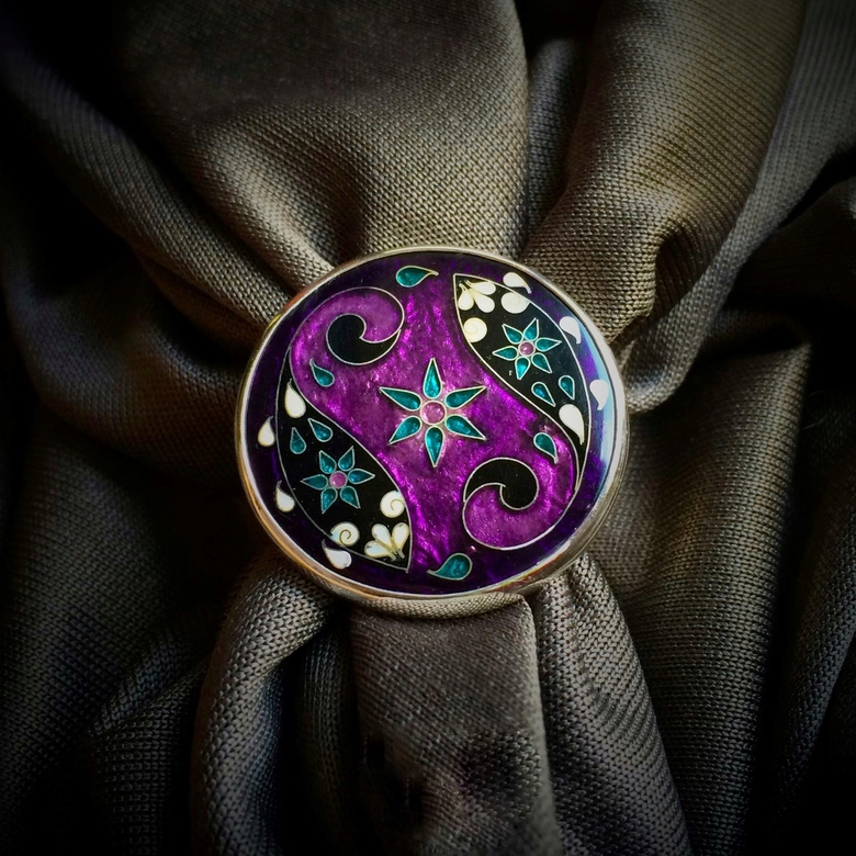 КОЛЬЦО "БОРДОВЫЙ ОРНАМЕНТ"