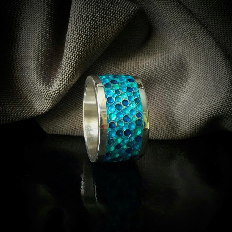 КОЛЬЦО "БИРЮЗОВЫЕ ТОЧКИ"