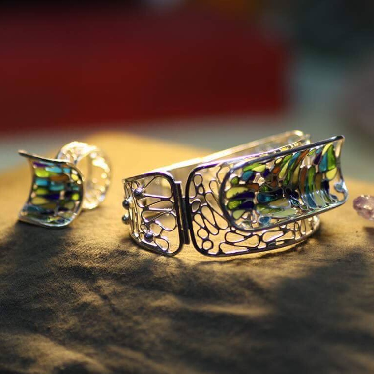 БРАСЛЕТ "ЯРКИЙ ВИТРАЖ"