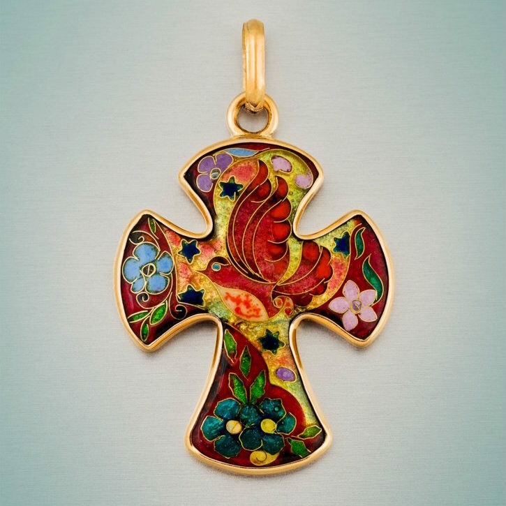 КРЕСТИК "ЖАР ПТИЦА"