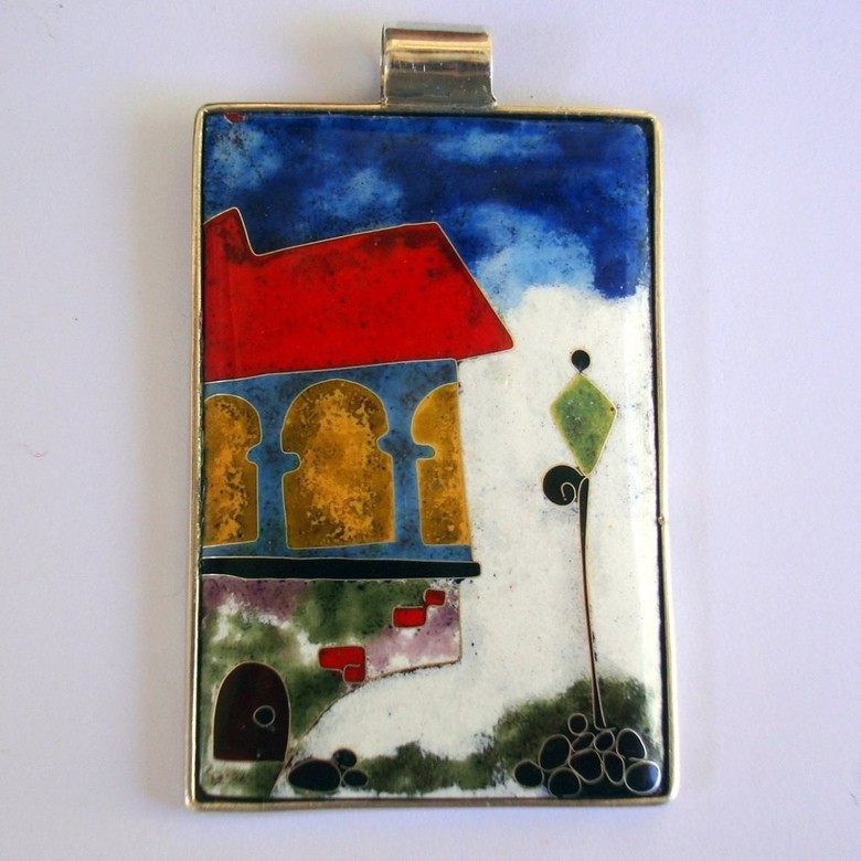 КУЛОН "ДОМИК И ФОНАРЬ"