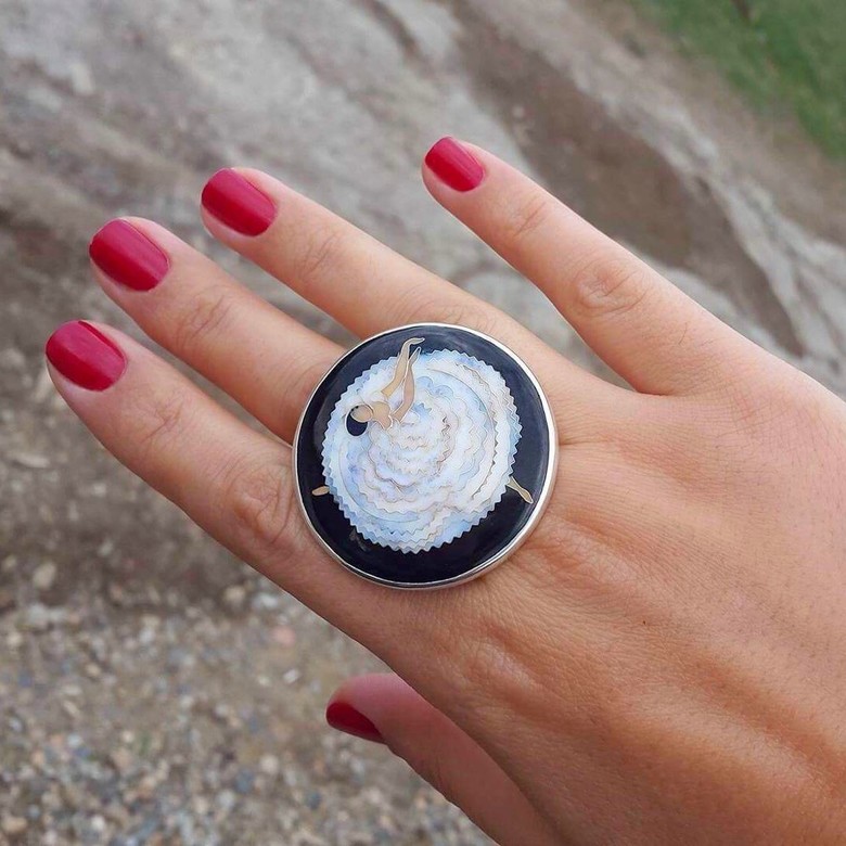 КОЛЬЦО "БАЛЕРИНА В ТАНЦЕ"