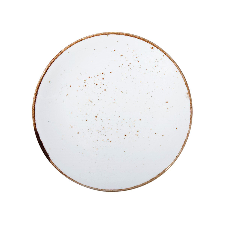 Тарелка плоская 23 см, цвет - белый, RUSTICS, PETYE