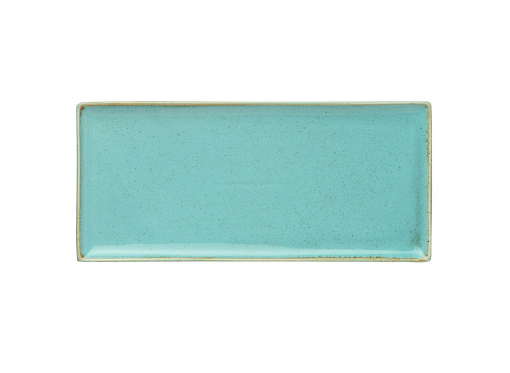 Плато прямоугольное 35*16 см, PORLAND, SEASONS Turquoise