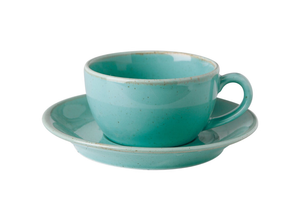 Чашка для чая и кофе  340 мл, PORLAND, SEASONS Turquoise