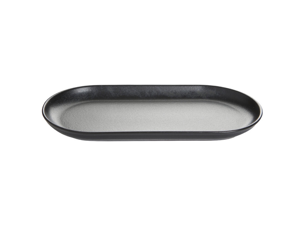 Плато овальное 29 см, PORLAND, SEASONS Black