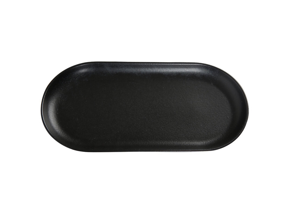 Плато овальное 29 см, PORLAND, SEASONS Black