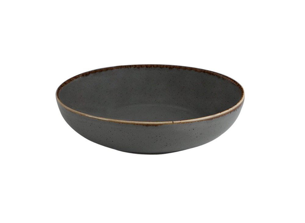 Салатник полуглубокий 22 см, PORLAND, SEASONS Dark grey