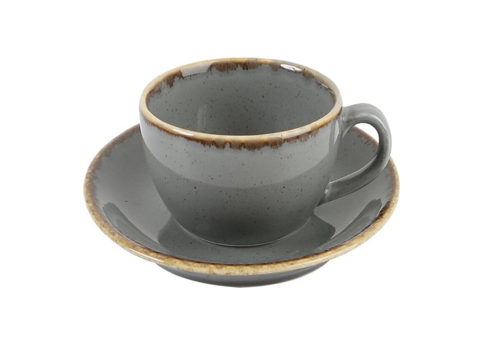 Чашка для чая и кофе 340 мл, PORLAND, SEASONS Dark grey
