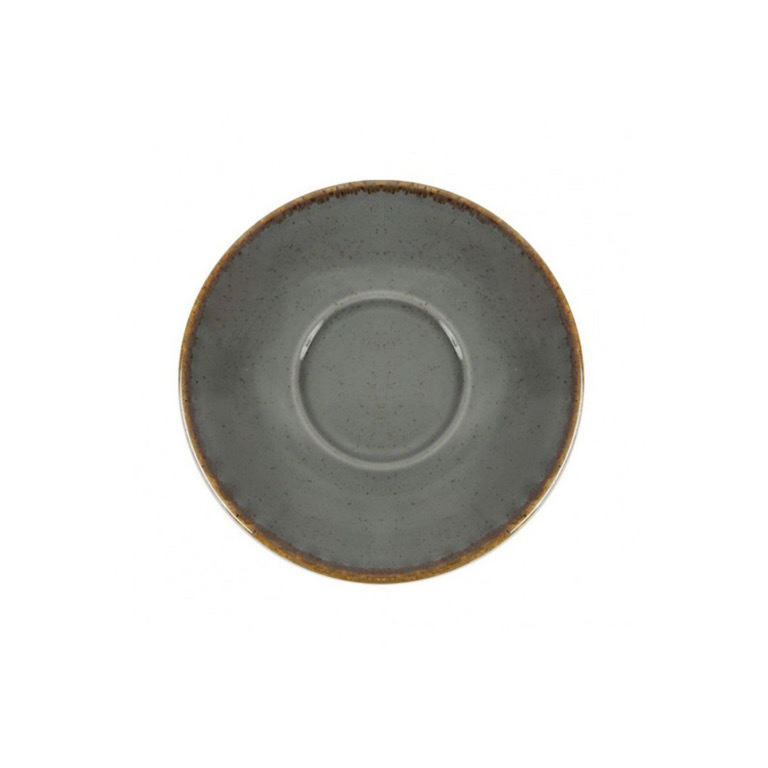 Блюдце для чайной чашки 16 см, PORLAND, SEASONS Dark grey