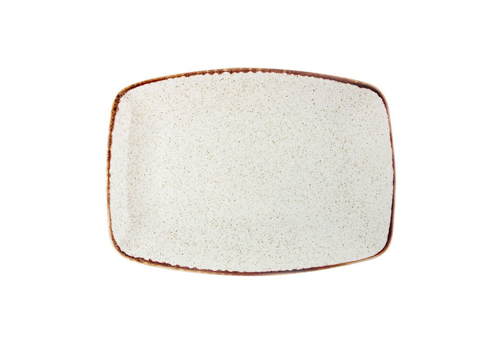 Блюдо прямоугольное с закругленными краями 31*18 см, PORLAND, SEASONS Beige