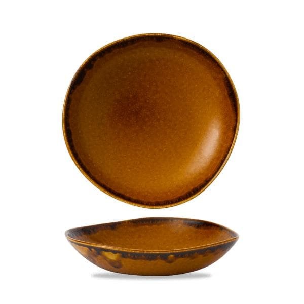 Салатник асимметричный  25 см,  1100 мл, коричневый, HARVEST, DUDSON