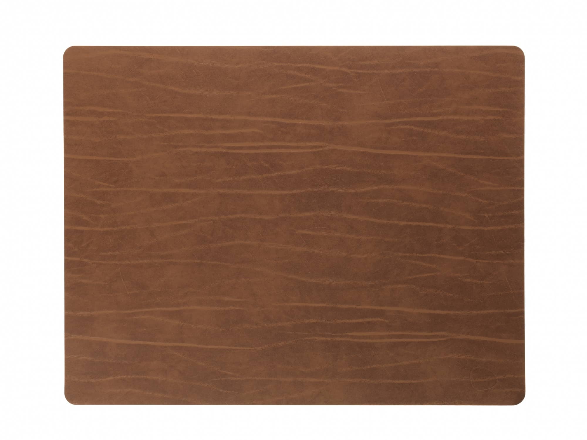 Сервировочная салфетка прямоугольная из кожи 35*45 см (рыжая) LINDDNA, Buffalo