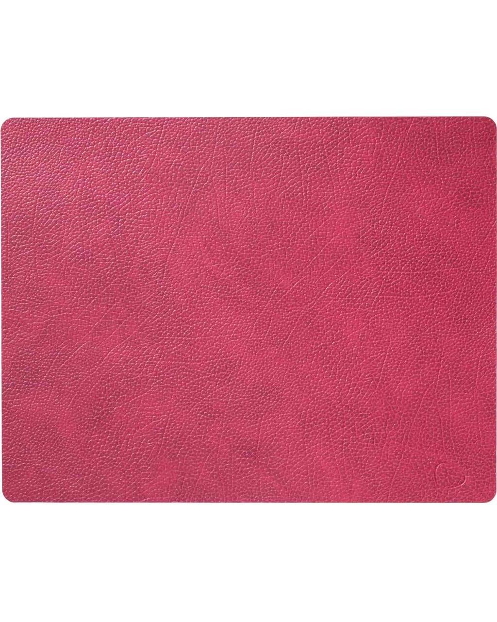Сервировочная салфетка прямоугольная из кожи 35*45 см (малиновая) LINDDNA, Hippo