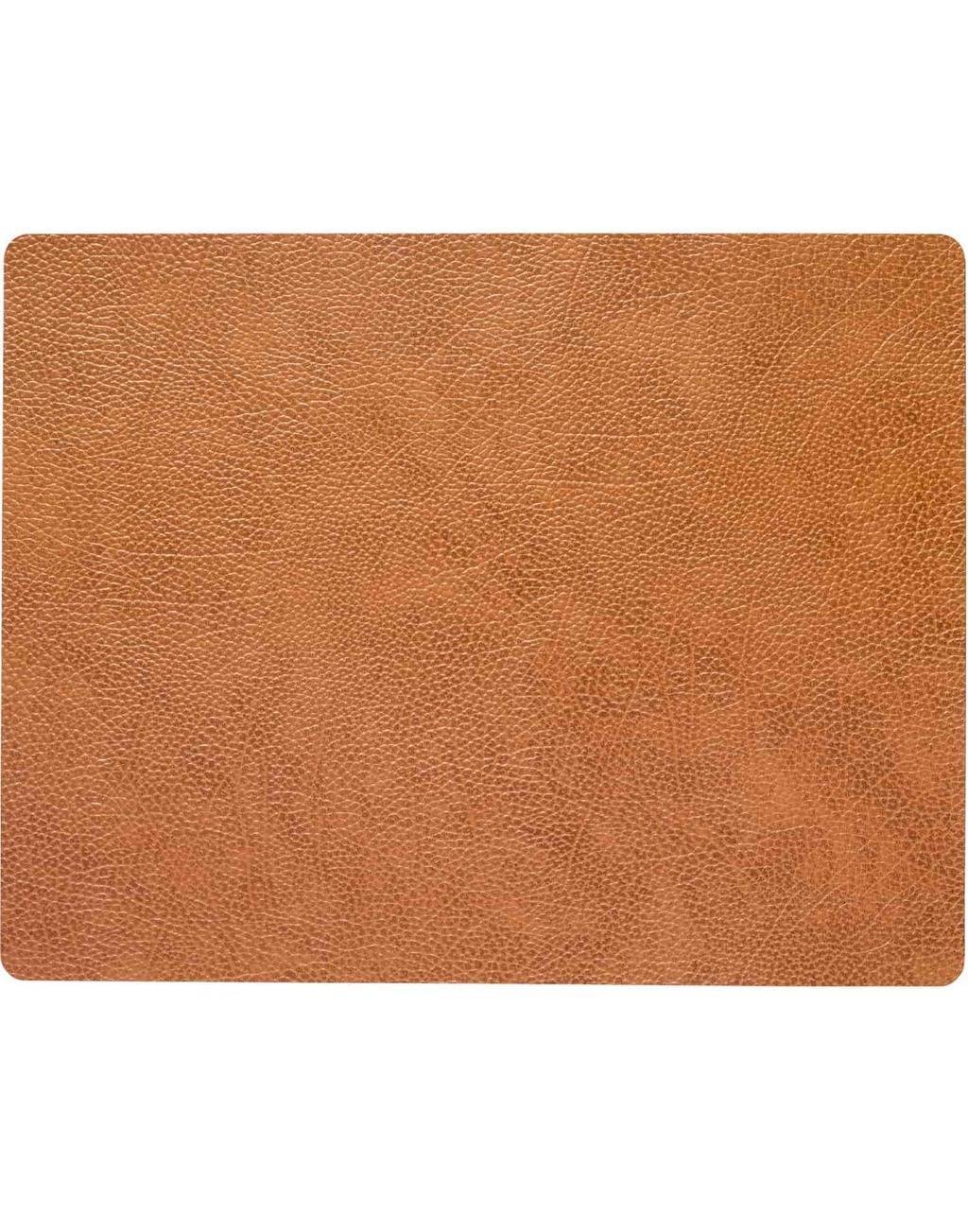 Сервировочная салфетка прямоугольная из кожи 35*45 см (коричневая) LINDDNA, Hippo