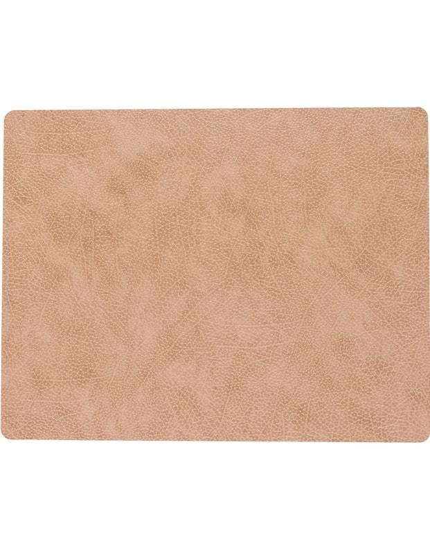 Сервировочная салфетка прямоугольная из кожи 35*45 см (бледно-розовая) LINDDNA, Hippo