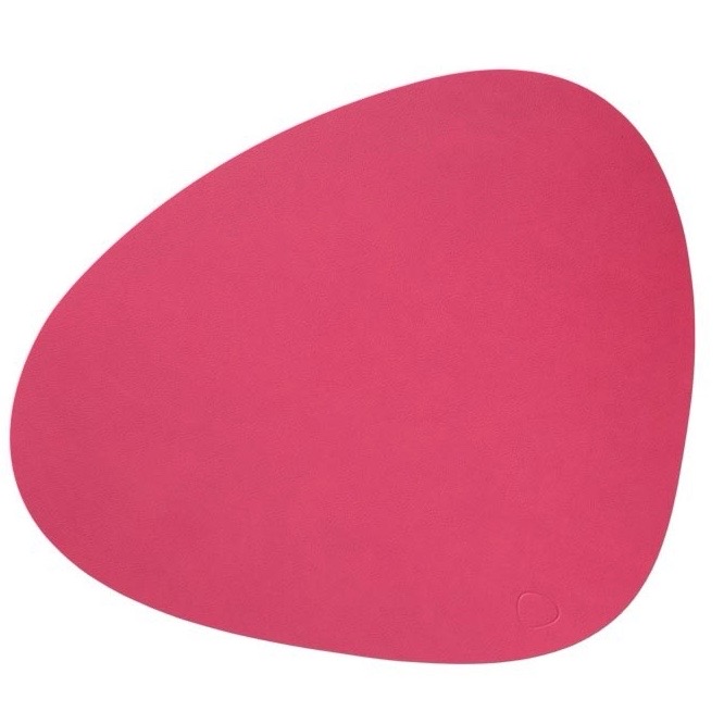 Сервировочная салфетка фигурная из кожи 37*44 см (малиновая) LINDDNA, Nupo