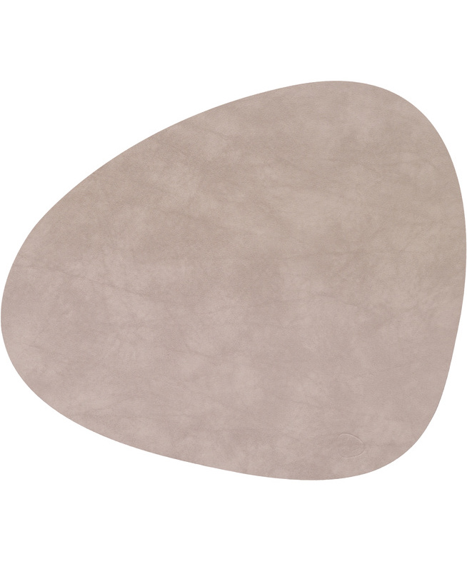 Сервировочная салфетка фигурная из кожи 37*44 см (теплая серая) LINDDNA, Nupo