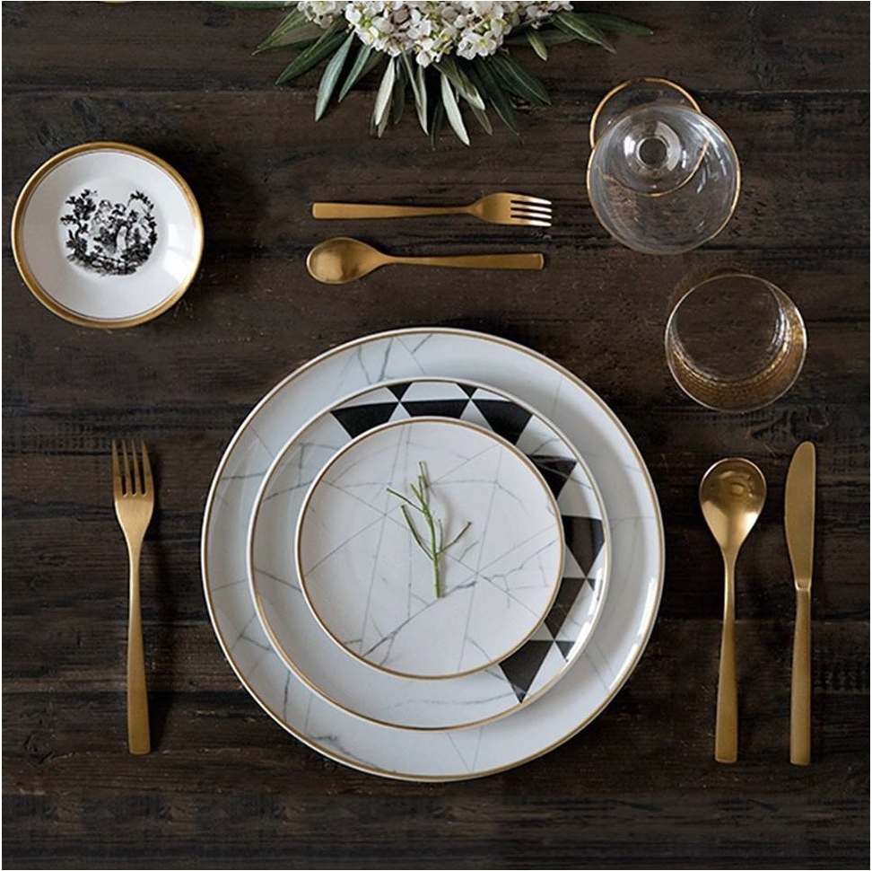 Набор столовых приборов 4 предмета, серия Gold, Comas (Испания)