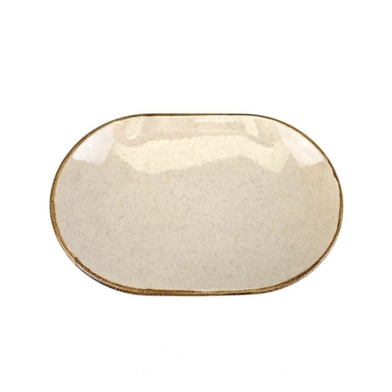 Блюдо овальное 28 см, KUTAHYA, PEARL Beige