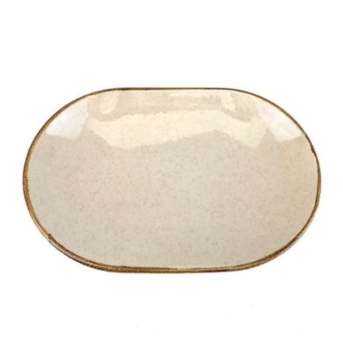 Блюдо овальное 36 см, KUTAHYA, PEARL Beige