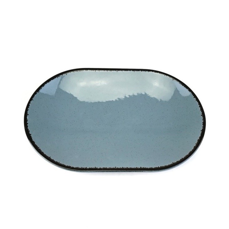 Блюдо овальное 28 см, KUTAHYA, PEARL Blue