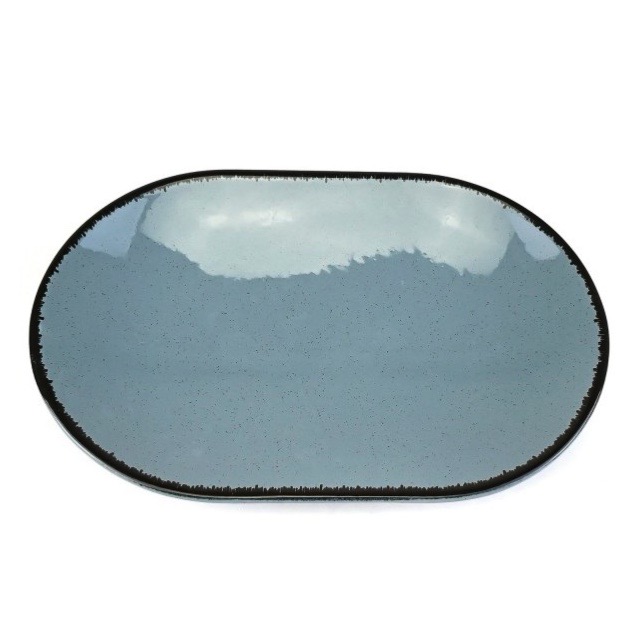 Блюдо овальное 32 см, KUTAHYA, PEARL Blue