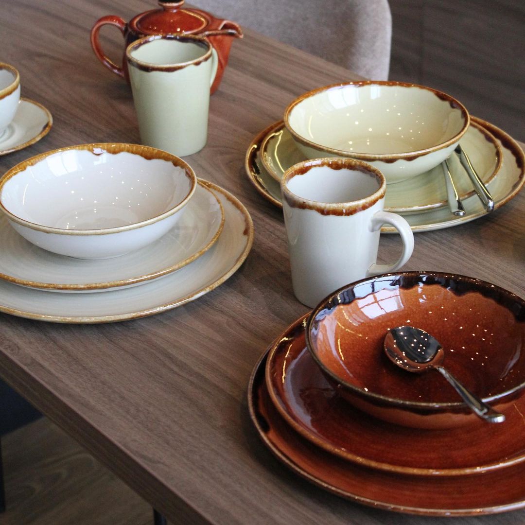 Салатник/тарелка суповая 18 см (550 мл), цвет - оливковый, AUTUMN, CONTINENTAL