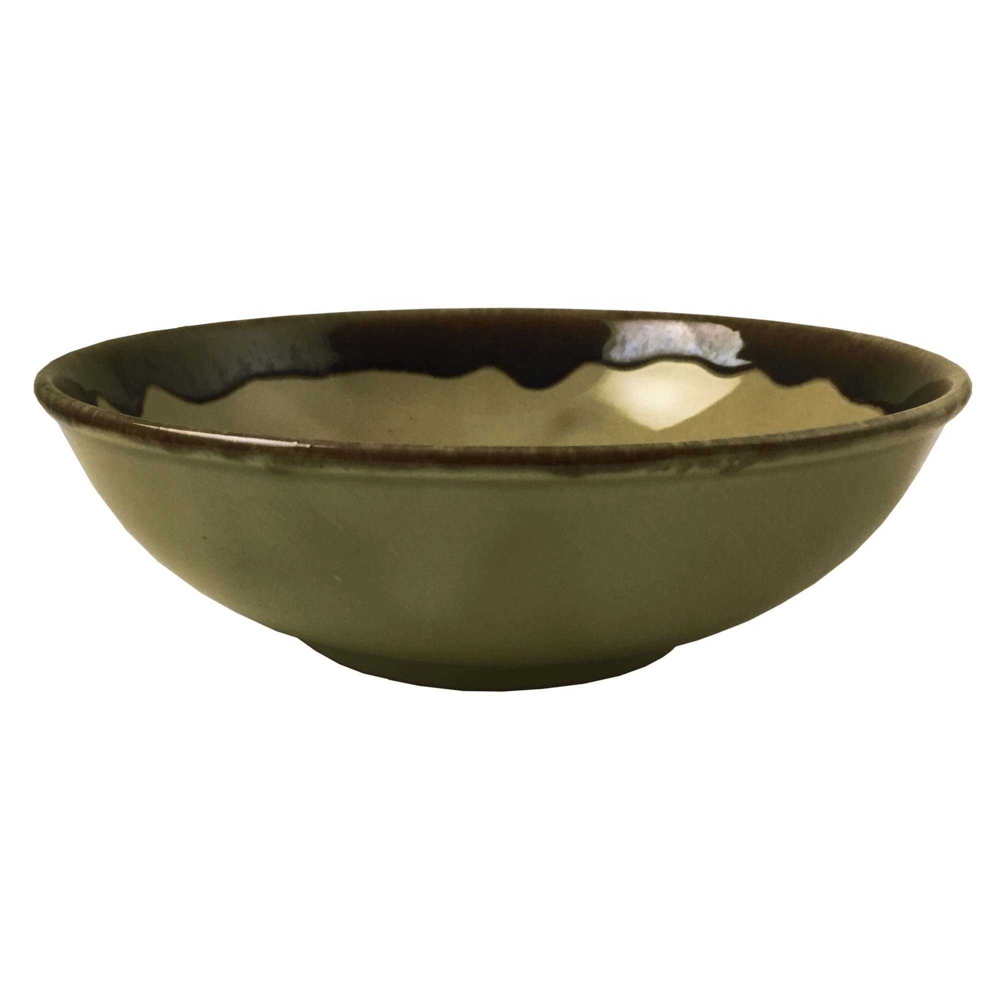 Салатник/тарелка суповая 18 см (550 мл), цвет - оливковый, AUTUMN, CONTINENTAL