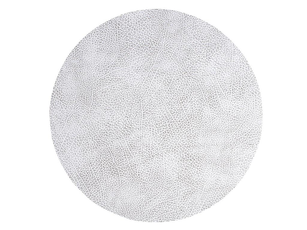 Набор из 2-х сервировочных салфеток  из кожи 40 см (бело-серая) LINDDNA, Hippo