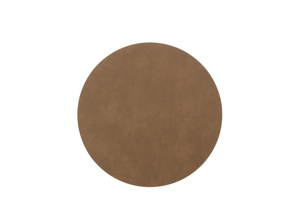 Набор из 2-х сервировочных салфеток  из кожи 24 см (коричневый) LINDDNA, Nupo