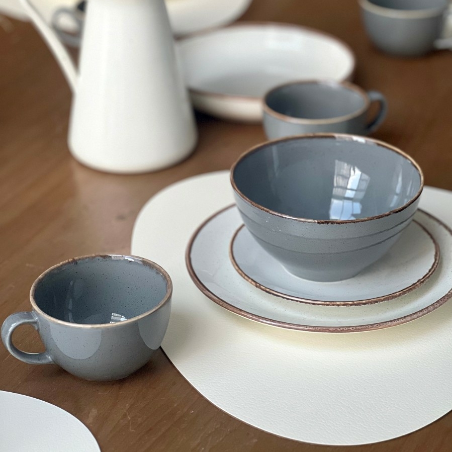 Набор на 6 персон / 25 предметов Seasons (бежевый/темно-серый)