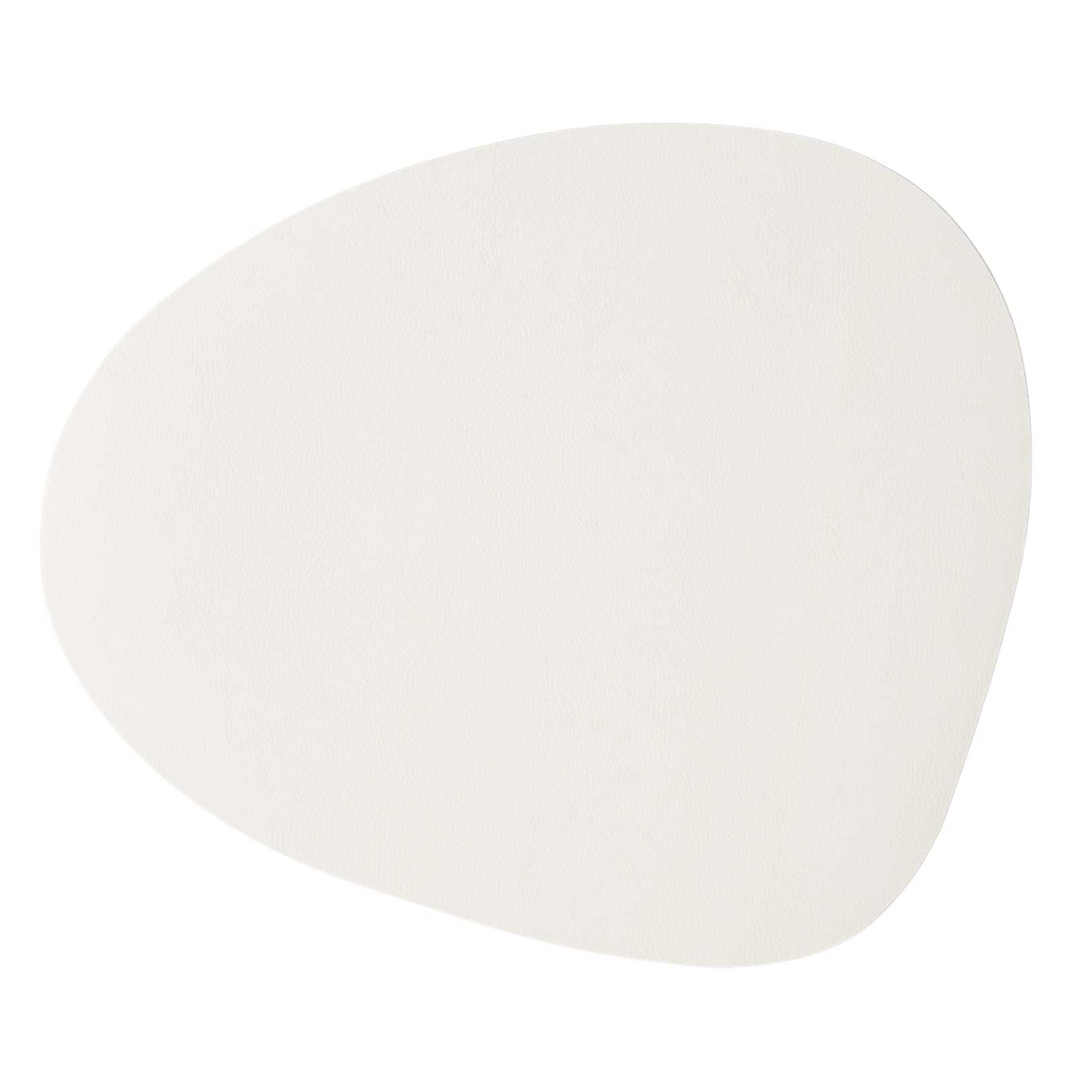 Сервировочная салфетка фигурная из кожи 40*46 см (белый) SKINNATUR