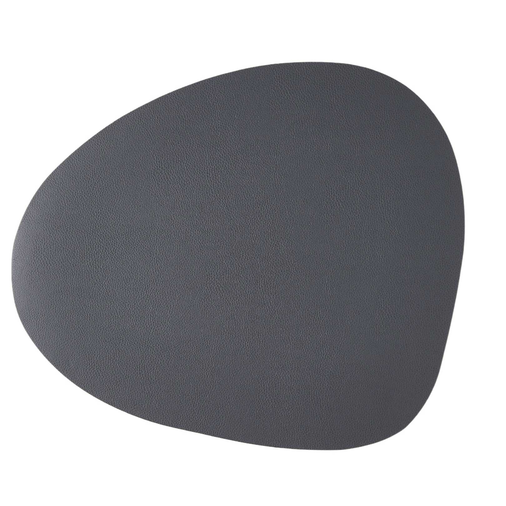 Сервировочная салфетка фигурная из кожи 40*46 см (темно-серый) SKINNATUR