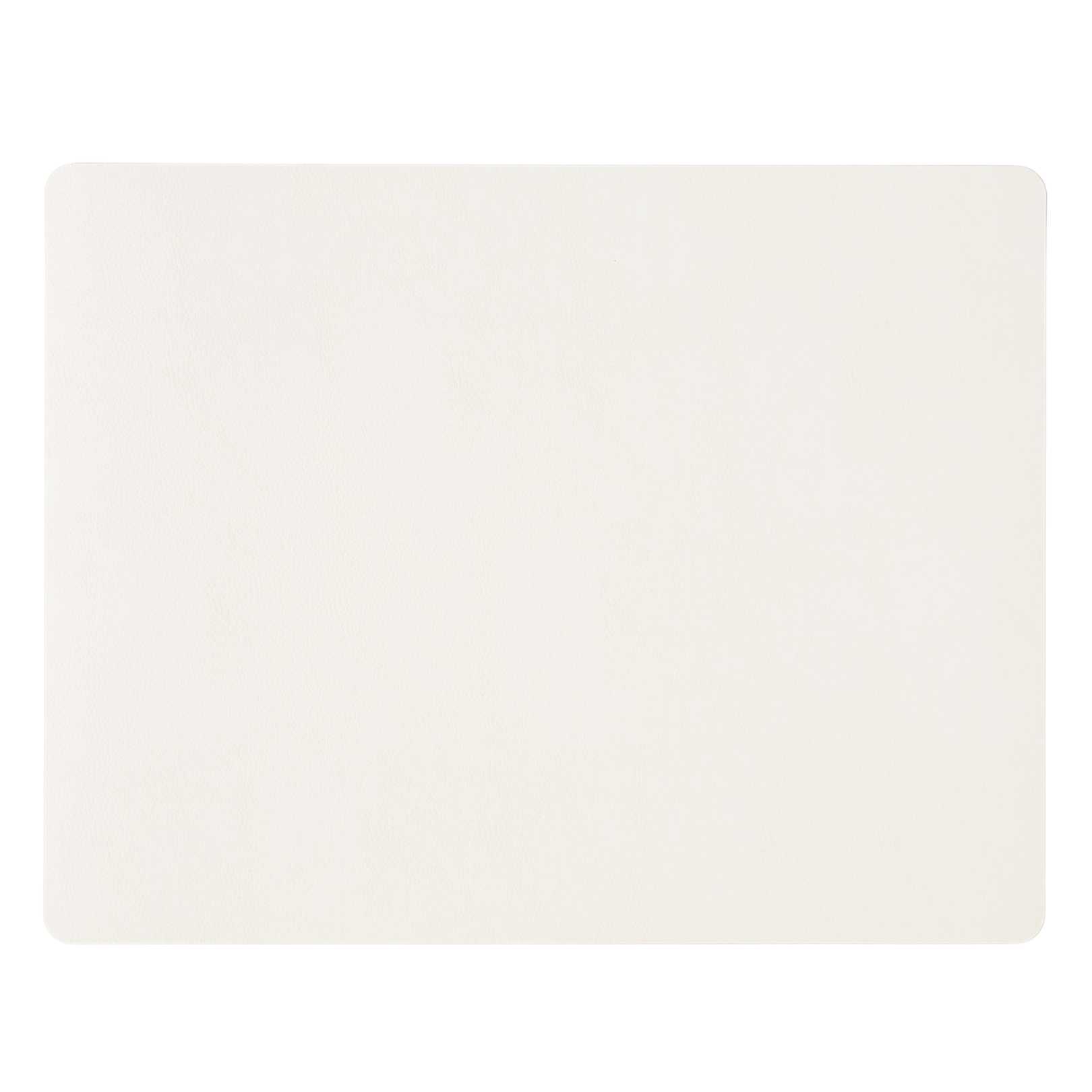 Сервировочная салфетка прямоугольная из кожи 45х35 см (белый) SKINNATUR