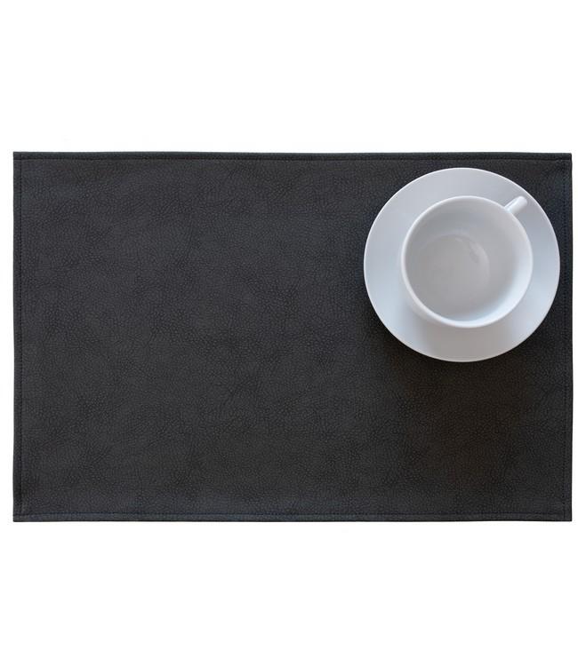 Сервировочная салфетка из экокожи 45х30 см (черный) MONACO