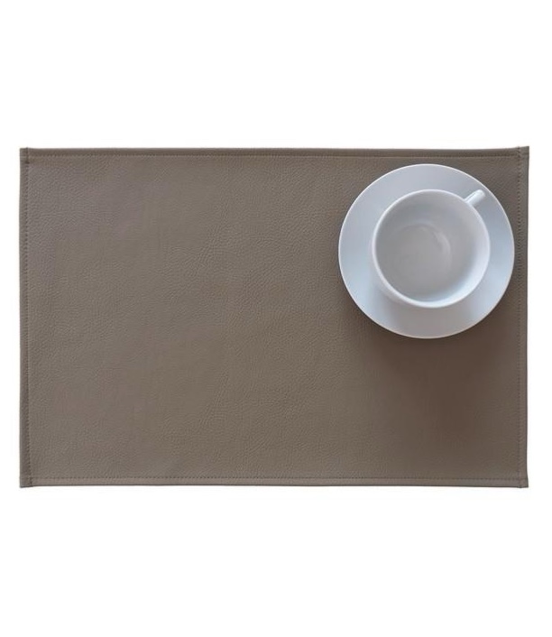 Сервировочная салфетка из экокожи 45х30 см (серо-коричневый) MONACO