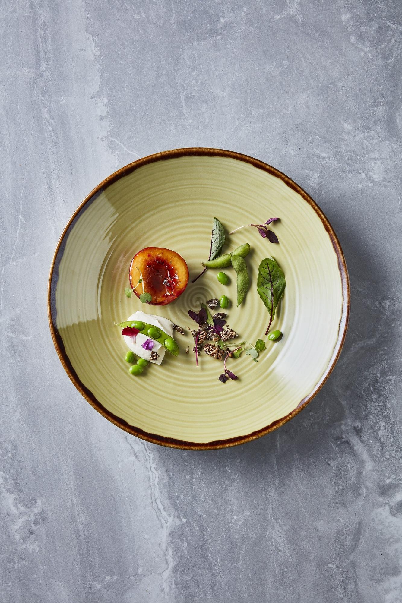 Тарелка полуглубокая 25  см, цвет - оливковый, AUTUMN, CONTINENTAL