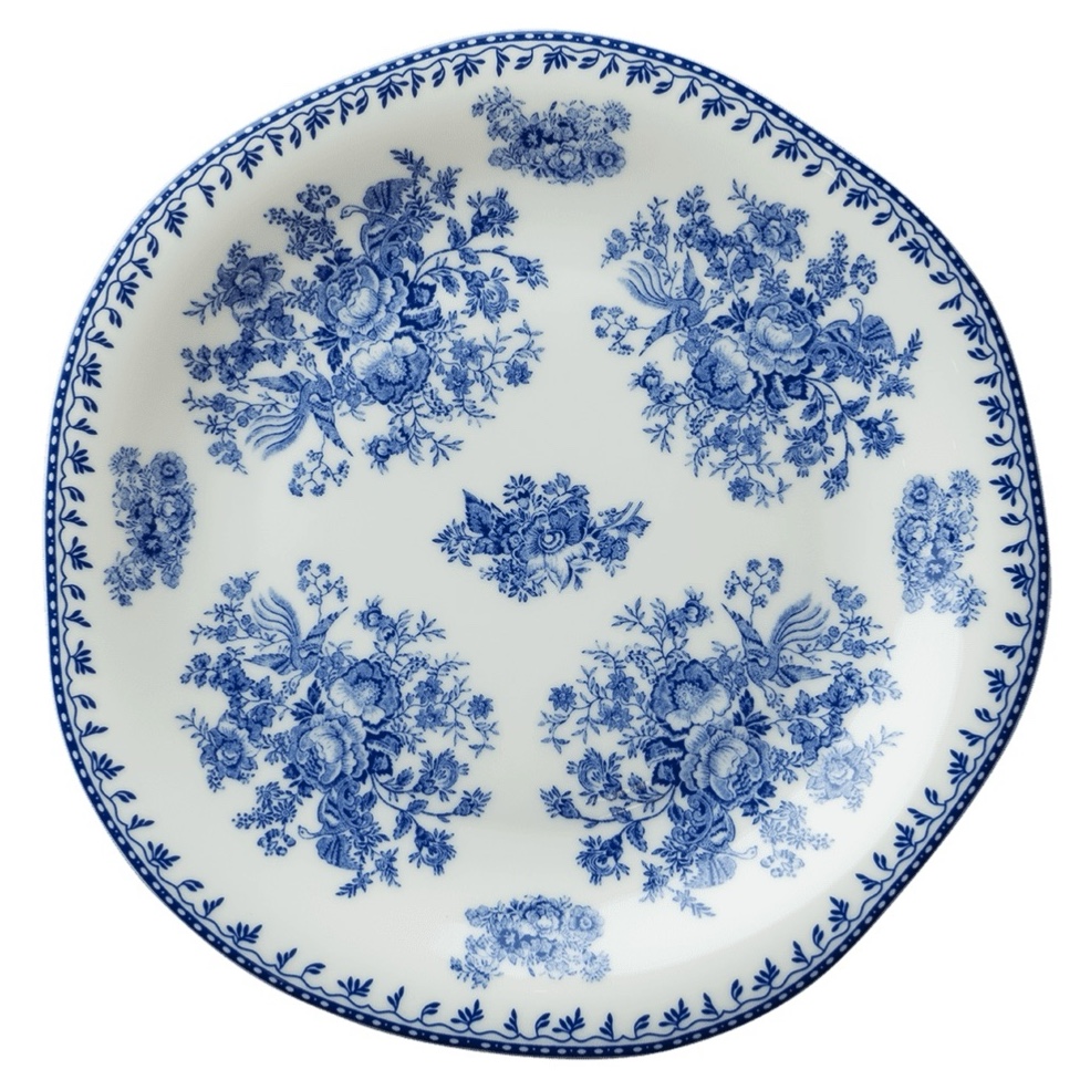 Тарелка 27  см, LUZERNE, Lancaster Garden голубой