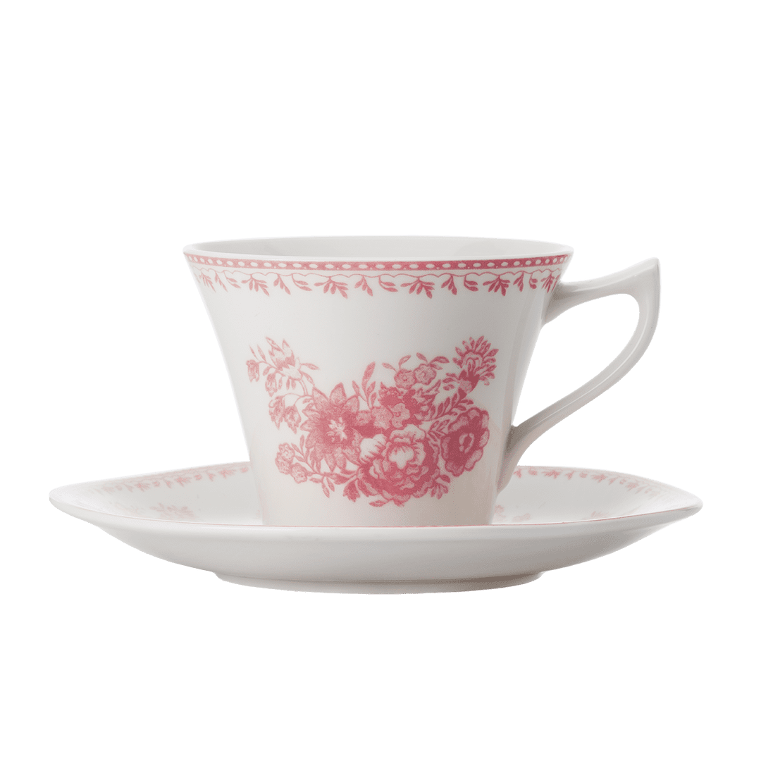 Чайная пара 170 мл с блюдцем 15,5 см, LUZERNE, Lancaster Garden розовый