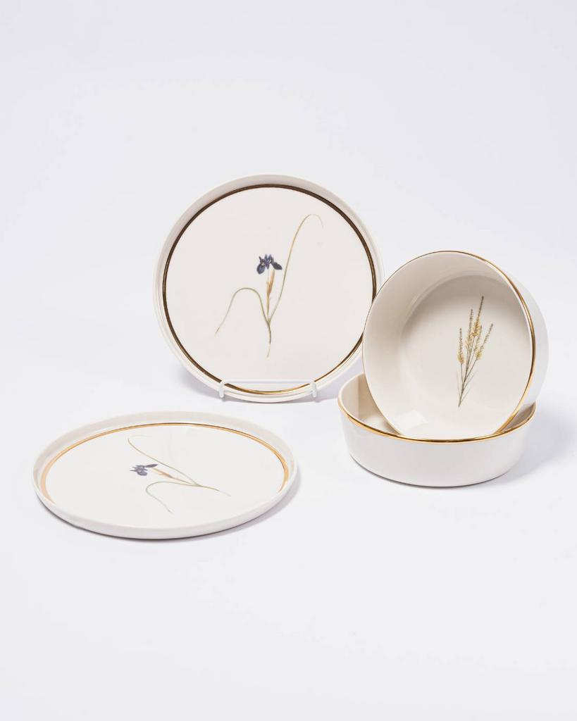 Набор на 2 персоны / 4 предмета PORLAND, Botanical (цветок №3 и №7)