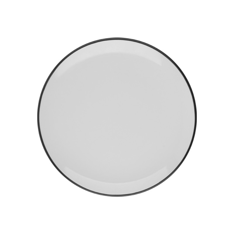 Тарелка плоская 25 см, ID FINE, MODEST черный