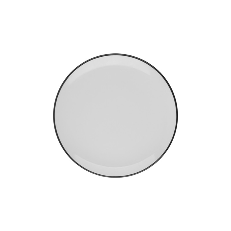 Тарелка плоская 21 см, ID FINE, MODEST черный