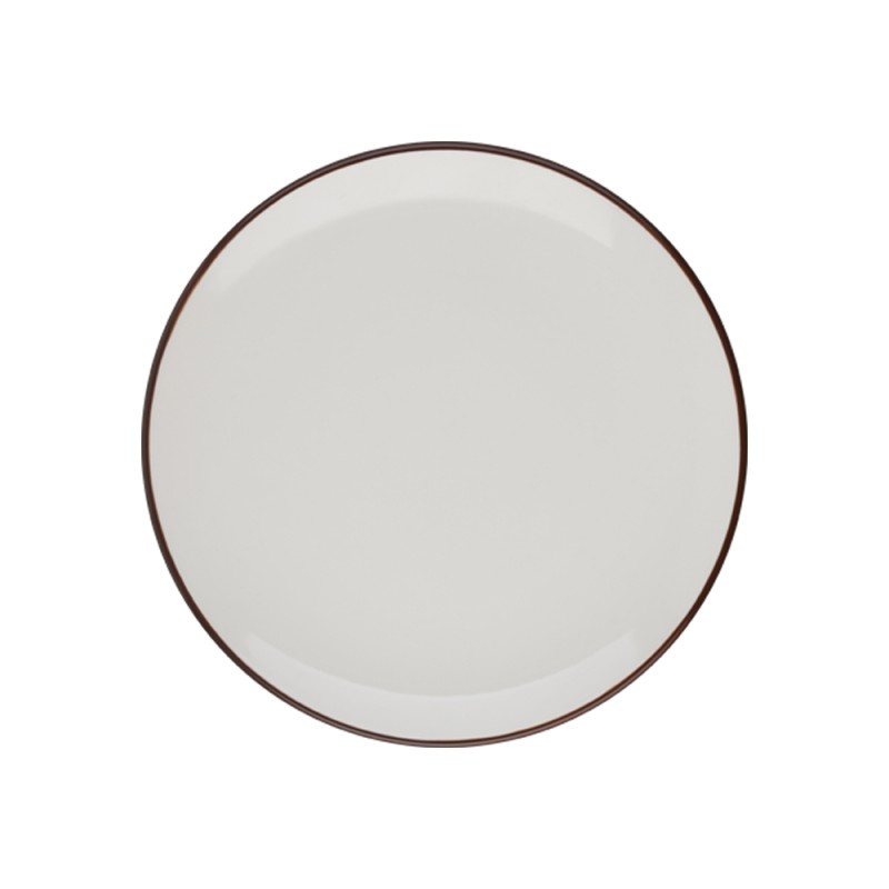 Тарелка плоская 25 см, ID FINE, MODEST коричневый