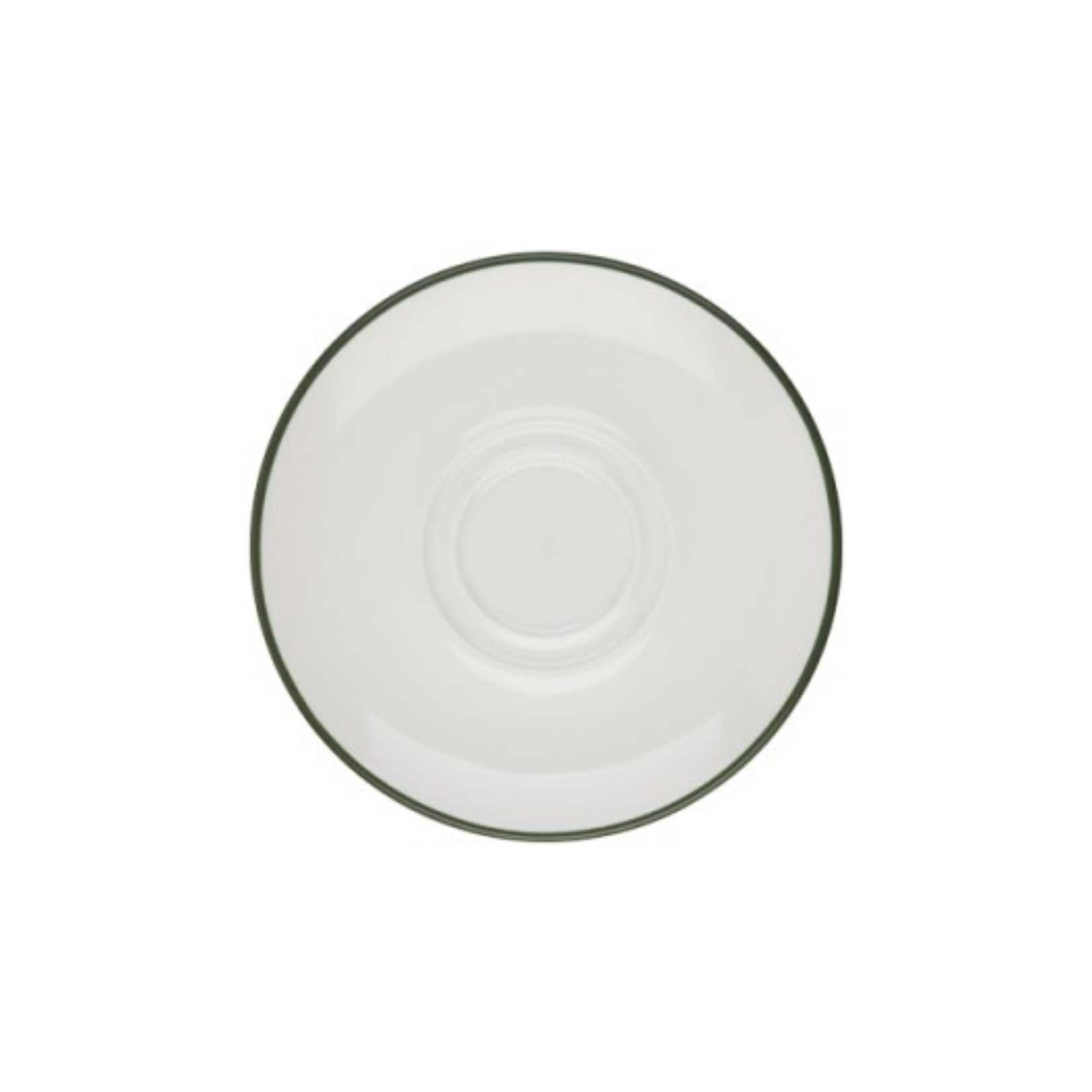 Блюдце 16 см для чашек 270, 340 мл и кружки 300 мл, ID FINE, MODEST зеленый