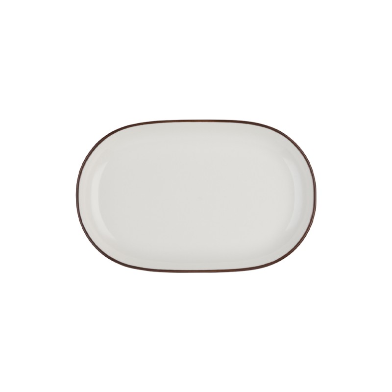 Блюдо овальное 28 см, ID FINE, MODEST коричневый