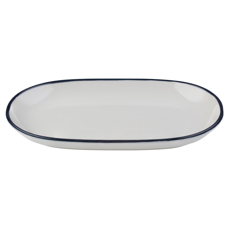 Блюдо овальное 37 см, ID FINE, MODEST синий